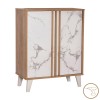 Shoe rack-cabinet Kumen pakoworld melamine in oak marble shade 74x38x95cm