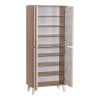 Shoe cabinet Kumen pakoworld oak marble melamine 74x38x174cm