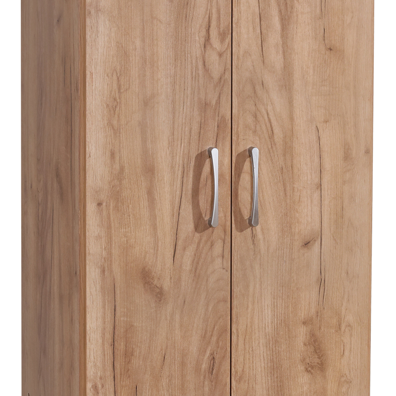 2 doors wardrobe Jonar pakoworld oak melamine 60x42x180cm 2 doors wardrobe Jonar pakoworld oak melamine 60x42x180cm