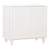 Shoe cabinet Ronan pakoworld in white color 70.5x35x.66cm