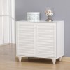 Shoe cabinet Ronan pakoworld in white color 70.5x35x.66cm