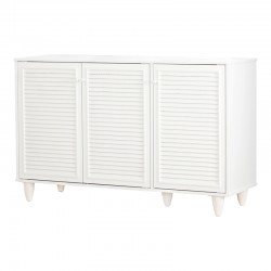 Παπουτσοθήκη-ντουλάπι Ronan pakoworld σε λευκή απόχρωση 105x35x66εκ