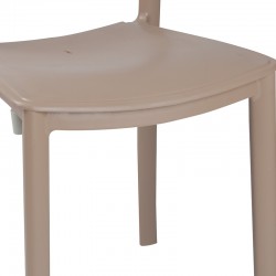 Καρέκλα Ignite pakoworld PP cappucino