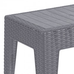 Table Cosmic pakoworld PP color anthracite 55x40x43.5cm Table Cosmic pakoworld PP color anthracite 55x40x43.5cm