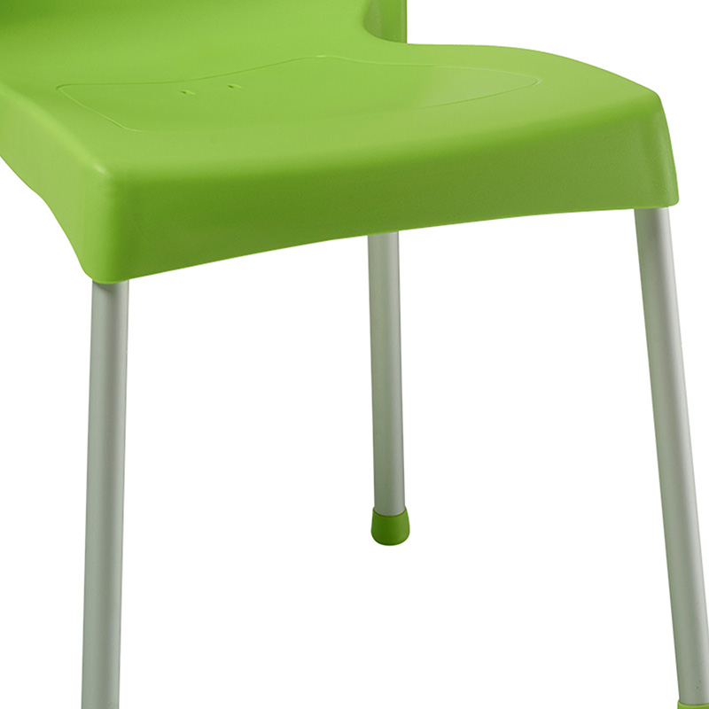 Chair Crafted pakoworld PP color green - aluminium leg