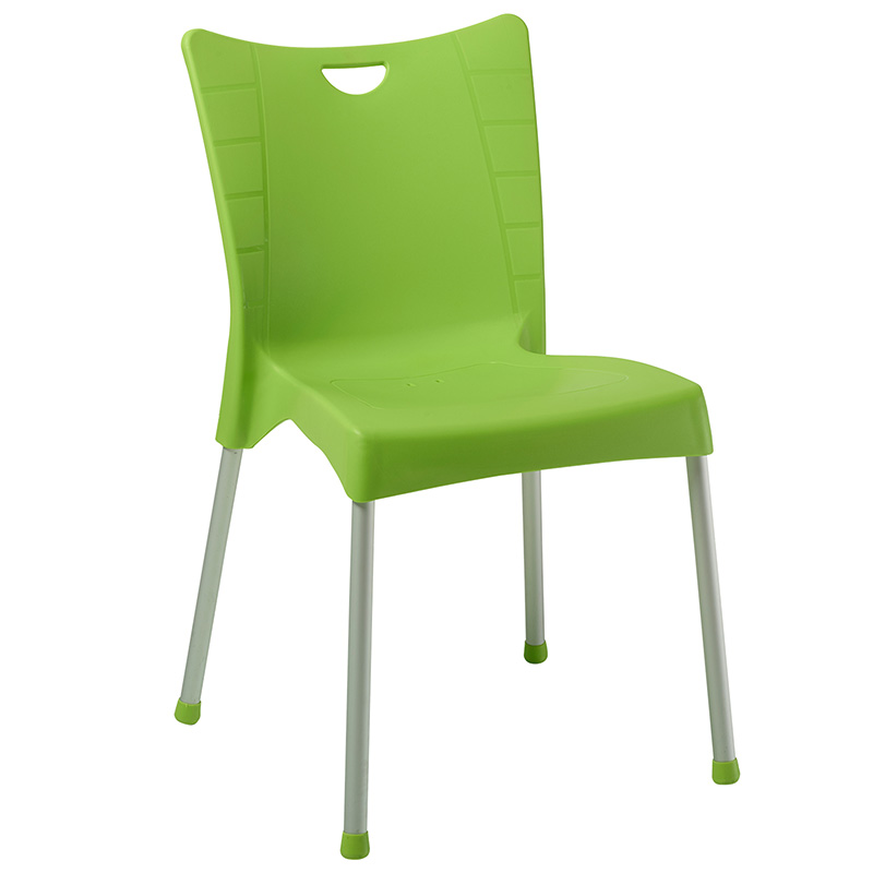 Chair Crafted pakoworld PP color green - aluminium leg