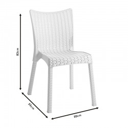 Chair Confident pakoworld PP color dark brown Chair Confident pakoworld PP color dark brown