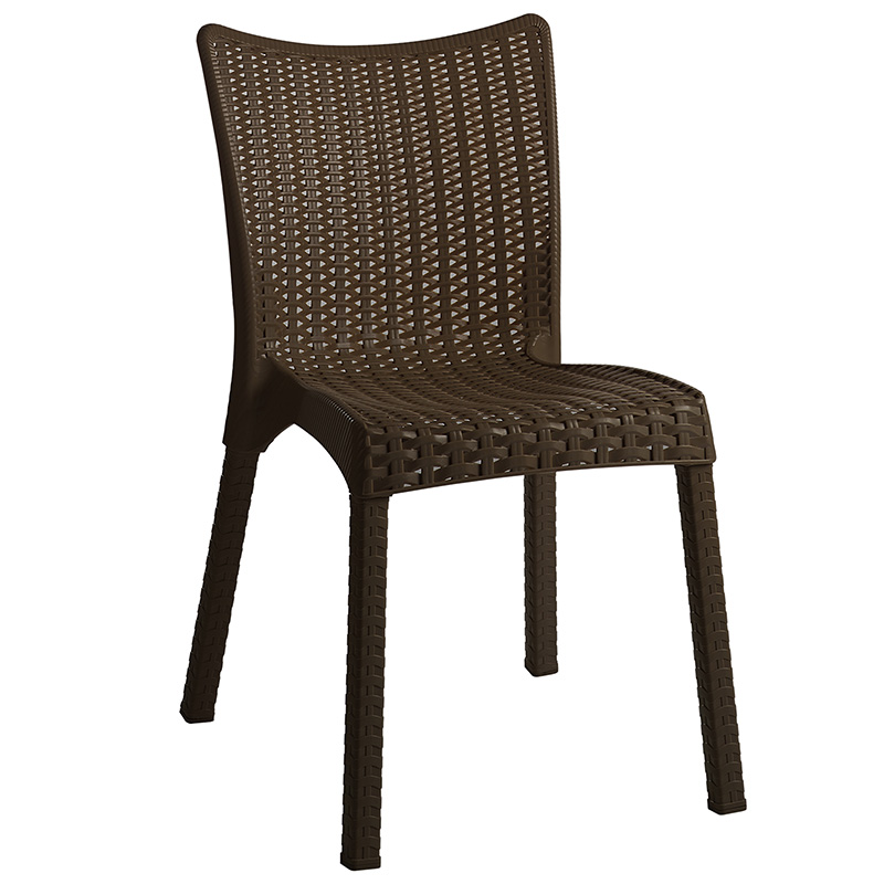 Chair Confident pakoworld PP color dark brown