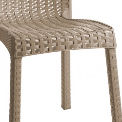 Chair Confident pakoworld PP color cappucino Chair Confident pakoworld PP color cappucino