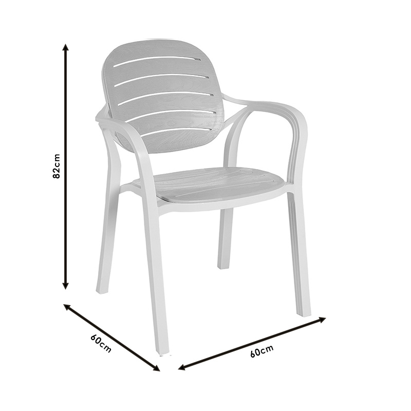 Armchair Gentle pakoworld PP color anthracite Armchair Gentle pakoworld PP color anthracite