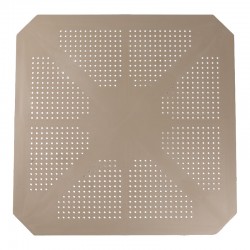 Τραπεζαρία Groovy-Frontline pakoworld σετ 5τεμ PP cappuccino 80x80x74,5εκ.