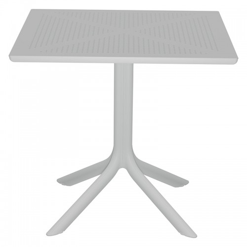 Τραπεζαρία κήπου Groovy-Integral pakoworld σετ 3τεμ PP λευκό 80x80x74,5εκ.