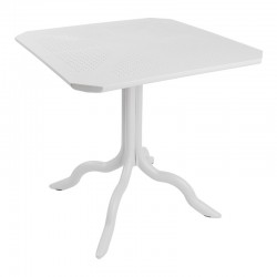 Dining set Groovy-Confident pakoworld set 5pieces PP white 80x80x74,5cm Dining set Groovy-Confident pakoworld set 5pieces PP white 80x80x74,5cm