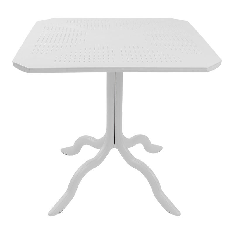 Dining set Groovy-Confident pakoworld set 5pieces PP white 80x80x74,5cm Dining set Groovy-Confident pakoworld set 5pieces PP white 80x80x74,5cm