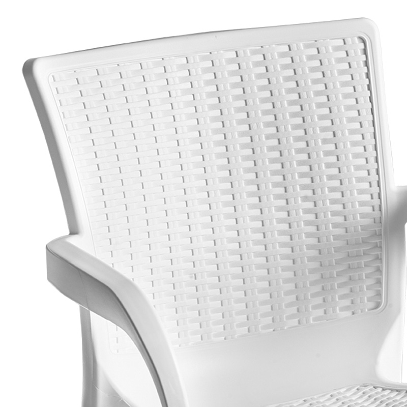 Dining set Groovy-Festive pakoworld set 3pieces PP white 80x80x74,5cm Dining set Groovy-Festive pakoworld set 3pieces PP white 80x80x74,5cm