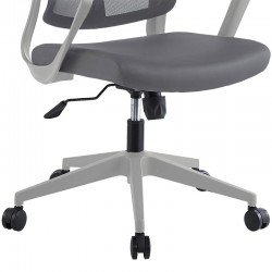 Manager office chair Flexibility pakoworld with fabric mesh in grey colour Manager office chair Flexibility pakoworld with fabric mesh in grey colour