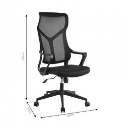 Καρέκλα γραφείου διευθυντή Flexibility mend pakoworld ύφασμα mesh γκρι