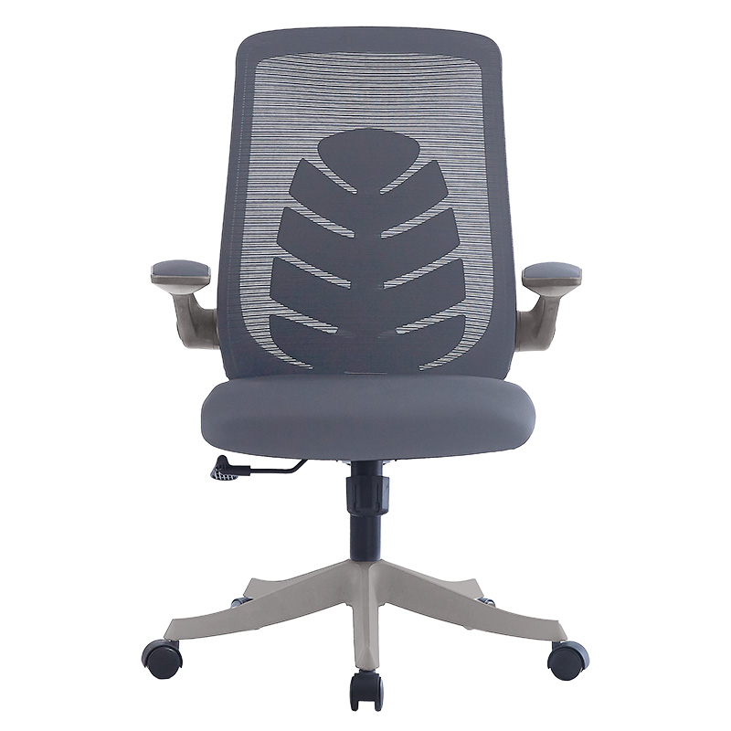 Office chair Enrich pakoworld with fabric mesh in grey colour Office chair Enrich pakoworld with fabric mesh in grey colour