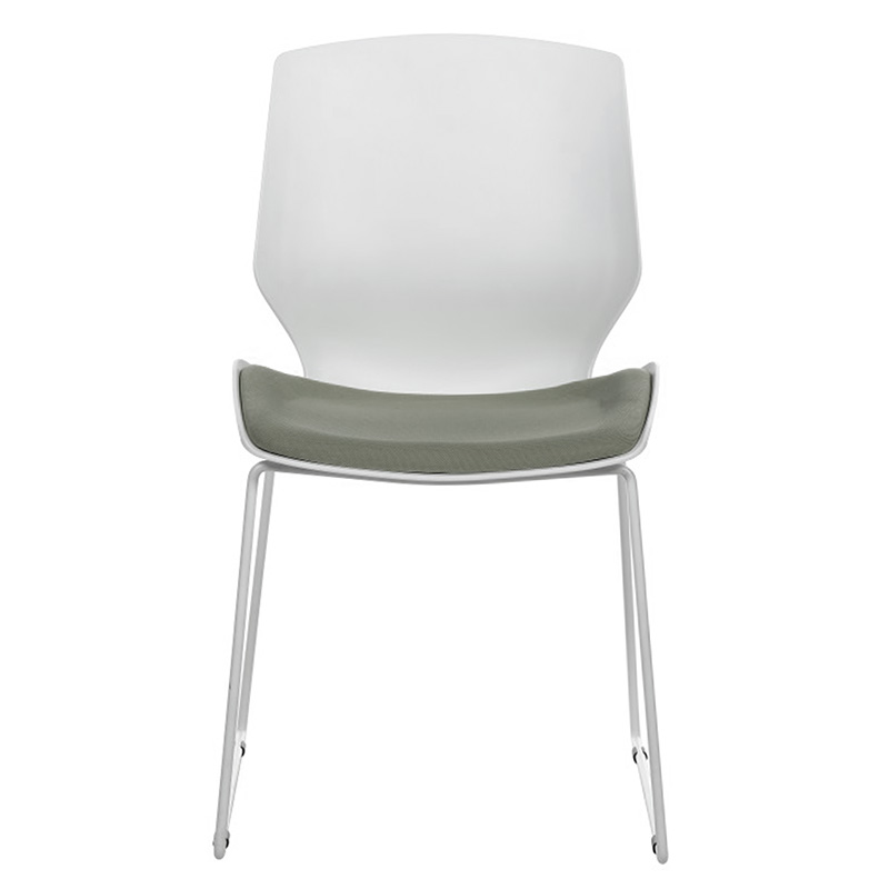 Visitor office chair Genuine pakoworld PP white-grey Visitor office chair Genuine pakoworld PP white-grey