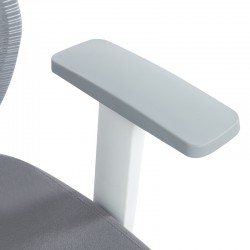 Manager office chair Commend pakoworld with fabric mesh in grey color Manager office chair Commend pakoworld with fabric mesh in grey color