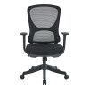 Litulo pakoworld office chair mesh fabric in black 51x50.5x98/106cm