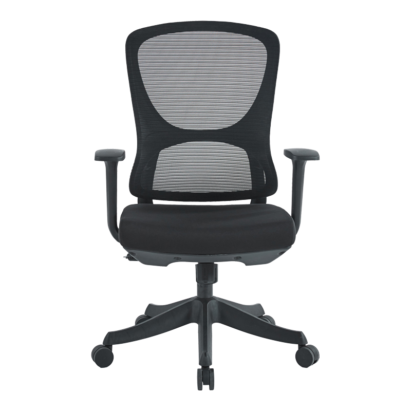 Litulo pakoworld office chair mesh fabric in black 51x50.5x98/106cm
