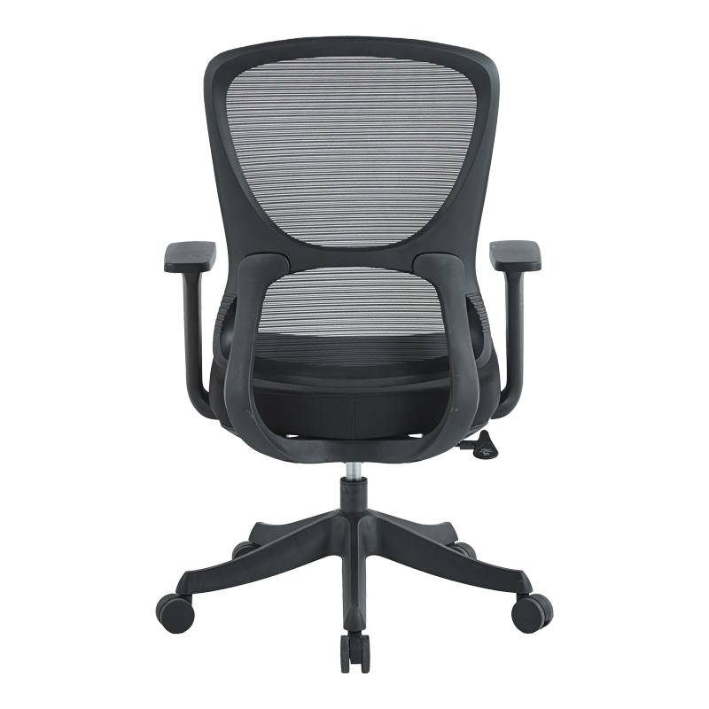 Litulo pakoworld office chair mesh fabric in black 51x50.5x98/106cm
