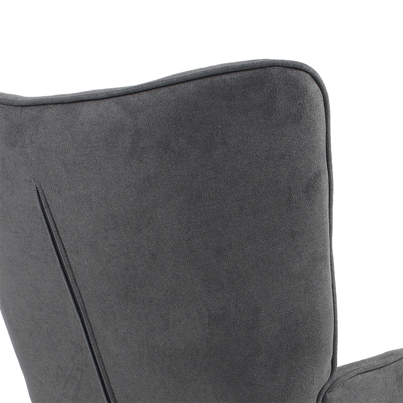 Armchair Fluffy pakoworld fabric anthracite-natural 75x69x96cm Armchair Fluffy pakoworld fabric anthracite-natural 75x69x96cm