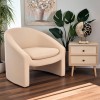 Armchair Mordak pakoworld beige  fabric 82x72x74cm