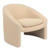 Armchair Mordak pakoworld beige  fabric 82x72x74cm