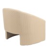 Armchair Mordak pakoworld beige  fabric 82x72x74cm