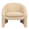 Armchair Mordak pakoworld beige  fabric 82x72x74cm