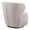 Armchair Marelia pakoworld rotating beige color fabric 73x76x76cm