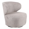 Armchair Marelia pakoworld rotating beige color fabric 73x76x76cm