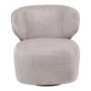 Armchair Marelia pakoworld rotating beige color fabric 73x76x76cm