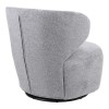Armchair Marelia pakoworld rotating grey color fabric 73x76x76cm