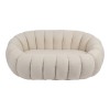 2-seater sofa Yannick pakoworld boucle beige fabric 148x92x62cm