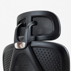 Office chair manager with footrest Titan pakoworld Premium Quality fabric-mesh black Office chair manager with footrest Titan pakoworld Premium Quality fabric-mesh black