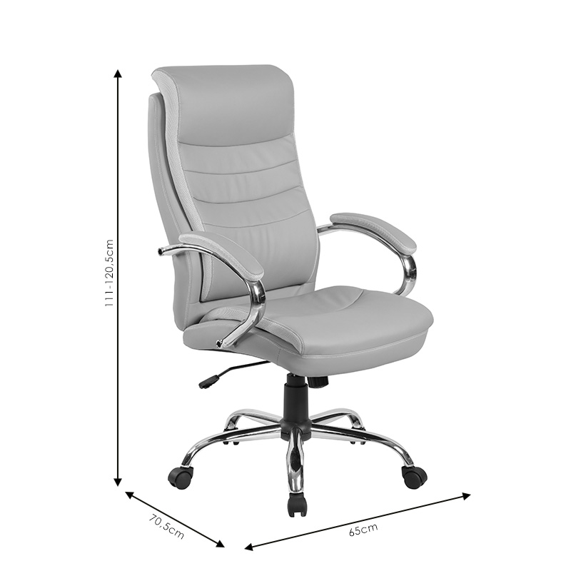 Office chair manager Beta pakoworld pu-mesh grey Office chair manager Beta pakoworld pu-mesh grey