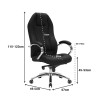 Manager's office chair Ionia pakoworld black PU 67x49.5x123cm