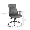 Manager's office chair Philareti pakoworld brown PU 74x71.5x108-118cm