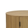 Coffee table Scandi pakoworld MDF in natural shade D80x35.5cm