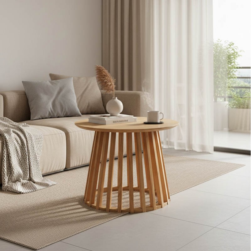 Coffee table Domonic pakoworld natural D60x45cm