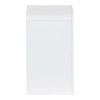 Nightstand Zeplen pakoworld MDF in white color 40x30x53cm