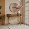 Console Nodial pakoworld MDF/Bamboo in natural color 120x39x85cm