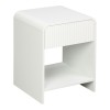 Nightstand Lemperto pakoworld MDF in white color 40x40x53cm