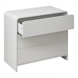 Zeplen pakoworld MDF chest of drawers in white 80x40x75cm Zeplen pakoworld MDF chest of drawers in white 80x40x75cm
