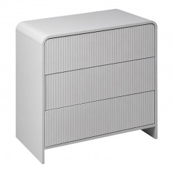 Zeplen pakoworld MDF chest of drawers in white 80x40x75cm Zeplen pakoworld MDF chest of drawers in white 80x40x75cm