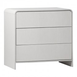 Zeplen pakoworld MDF chest of drawers in white 80x40x75cm Zeplen pakoworld MDF chest of drawers in white 80x40x75cm