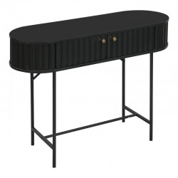 Console Zeplen pakoworld MDF-metal in black shade 100x35x75cm